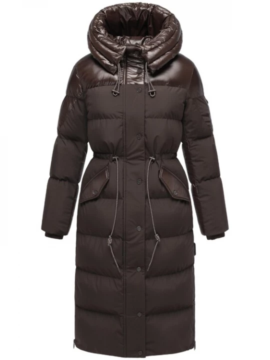 Foto van product NAVAHOO Wintermantel 'Knusperherz 14' chocoladebruin