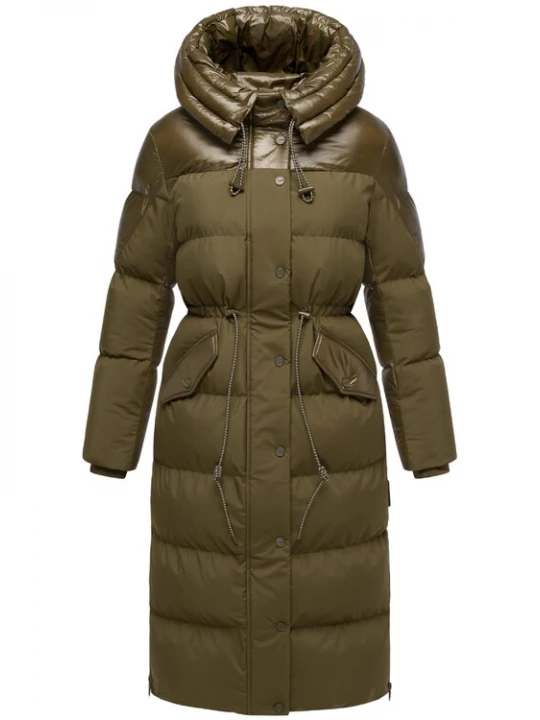 Foto van product NAVAHOO Wintermantel 'Knusperherz 14' olijfgroen