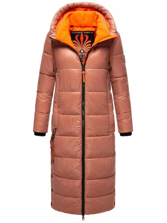 Foto van product NAVAHOO Wintermantel lichtbruin / oranje