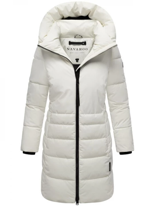 Foto van product NAVAHOO Wintermantel 'Mondnebel XIV' zwart / offwhite