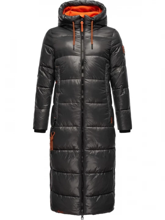 Foto van product NAVAHOO Wintermantel 'Schmuseengel' antraciet / oranje