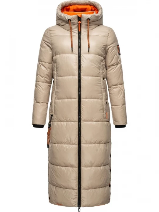 Foto van product NAVAHOO Wintermantel 'Schmuseengel' taupe / oranje