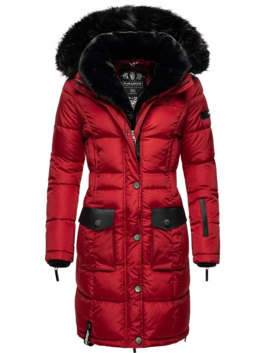 Foto van product NAVAHOO Wintermantel 'Sinja' rood / zwart