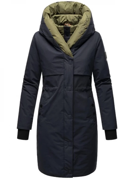 Foto van product NAVAHOO Wintermantel 'Snowelf' navy / olijfgroen / zwart