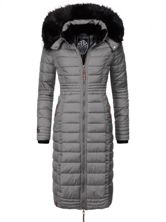 Foto van product NAVAHOO Wintermantel 'Umay' grijs / zwart