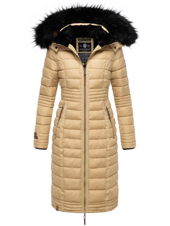 Foto van product NAVAHOO Wintermantel 'Umay' sand / zwart