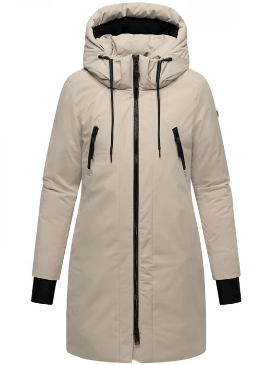 Foto van product NAVAHOO Wintermantel 'Winterzart 14' beige / zwart