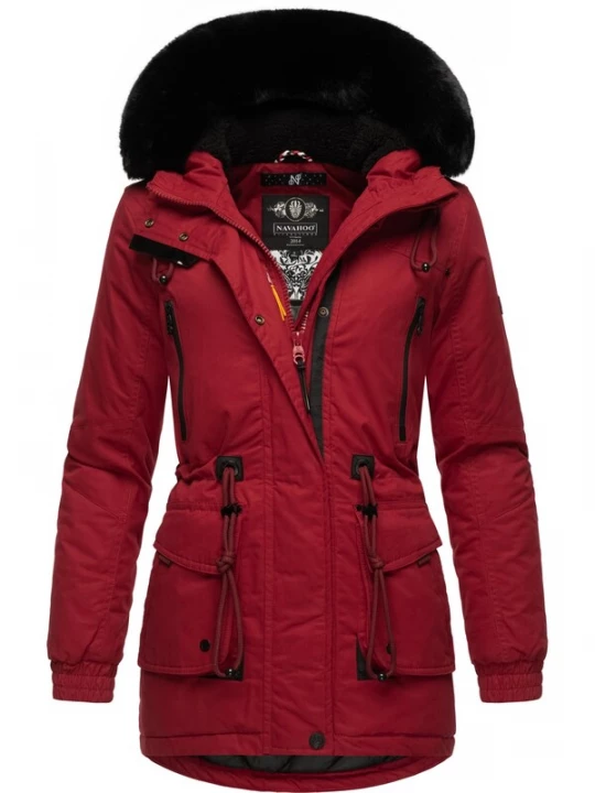 Foto van product NAVAHOO Winterparka bloedrood / zwart