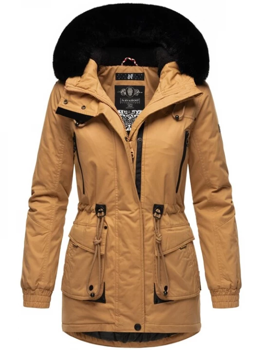 Foto van product NAVAHOO Winterparka camel / zwart
