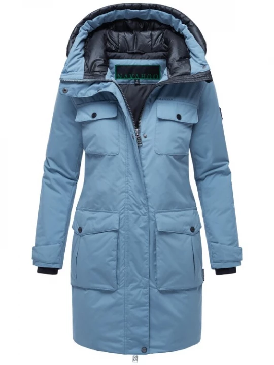 Foto van product NAVAHOO Winterparka 'Eissturm 14' duifblauw / zwart