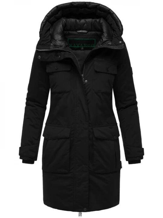 Foto van product NAVAHOO Winterparka 'Eissturm 14' grijs / zwart