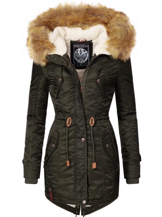 Foto van product NAVAHOO Winterparka 'La Viva' donkergroen