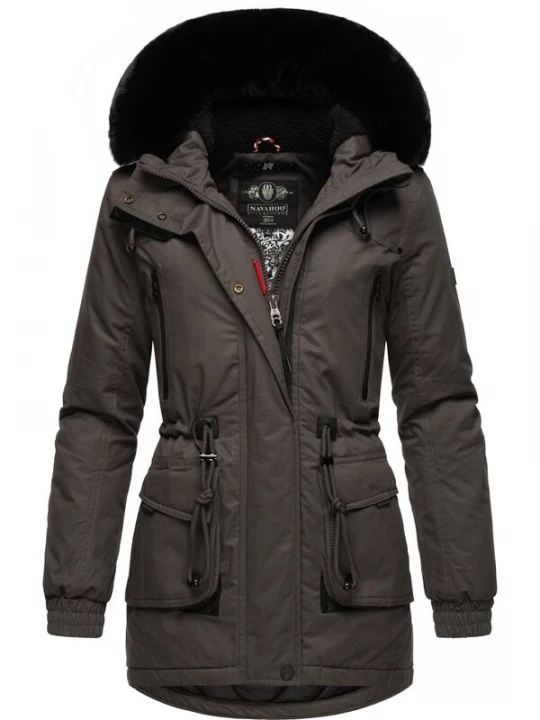 Foto van product NAVAHOO Winterparka olijfgroen / zwart