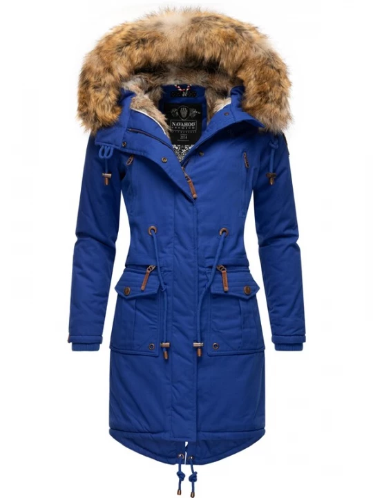 Foto van product NAVAHOO Winterparka 'Rosinchen' indigo / karamel