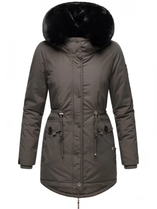 Foto van product NAVAHOO Winterparka 'Sweety Deluxe' antraciet / zwart
