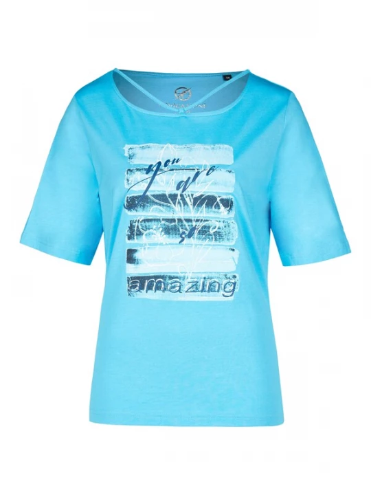 Foto van product Navigazione Shirt turquoise / gemengde kleuren