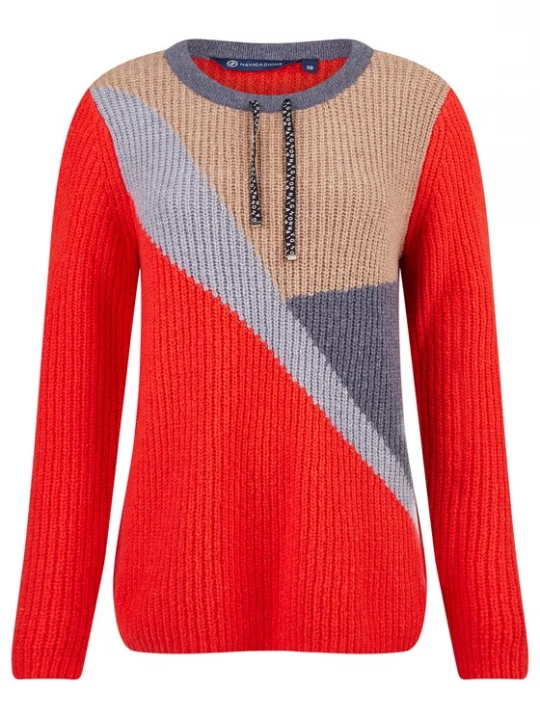 Foto van product Navigazione Trui beige / duifblauw / lichtblauw / rood