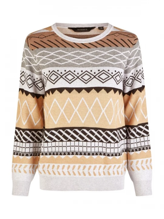 Foto van product Navigazione Trui sand / bruin / zwart / wit