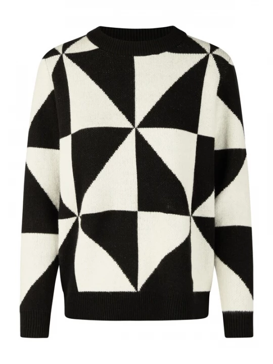 Foto van product Navigazione Trui zwart / offwhite