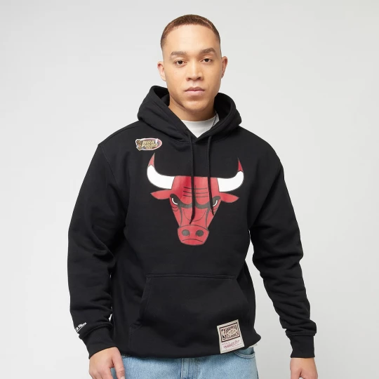 Foto van product NBA Chicago Bulls Logo Hoody Mitchell & Ness zwart
