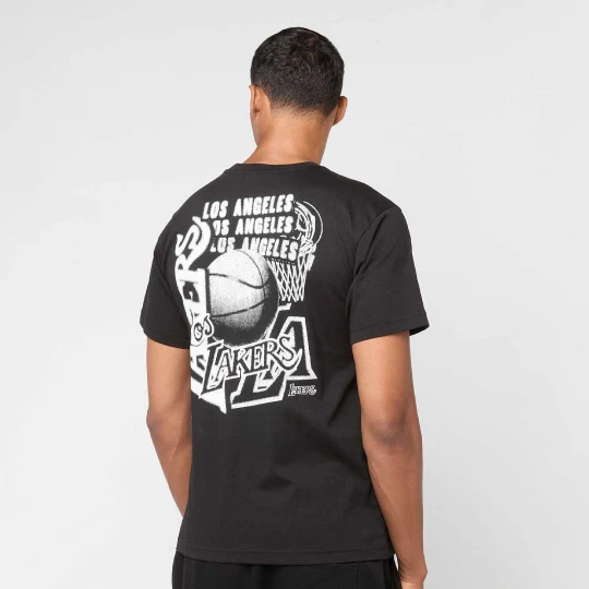 Foto van product NBA Los Angeles Lakers HWC Overlap Graphic Tee Mitchell & Ness zwart