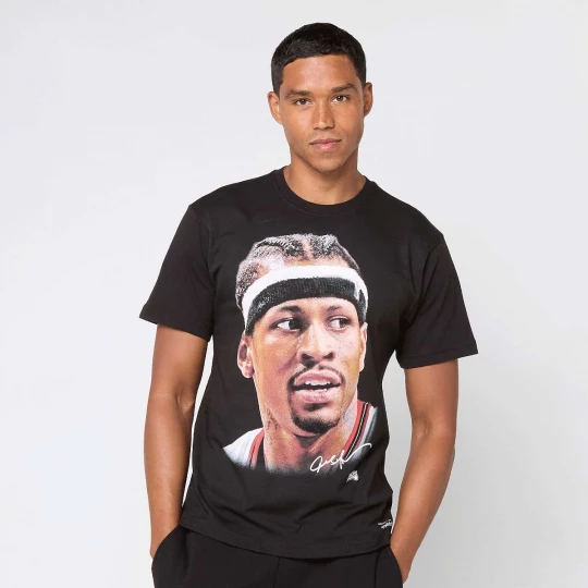Foto van product NBA Philadelphia 76ers Player Big Face Tee Mitchell & Ness zwart