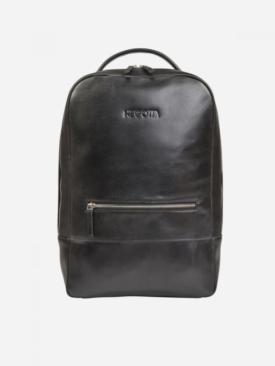 Foto van product NEGOTIA Leather Rugzak 'Averon' zwart