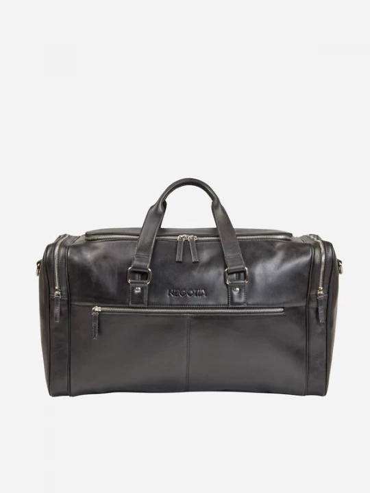 Foto van product NEGOTIA Leather Weekendtas 'Marent' zwart