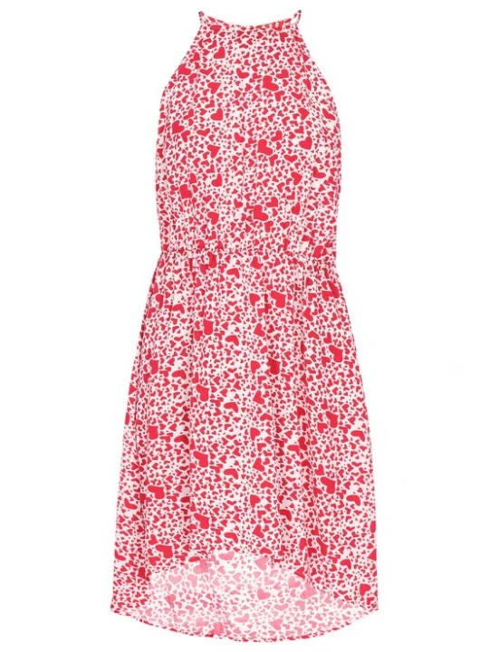 Foto van product ALBEE Zomerjurk rood / wit