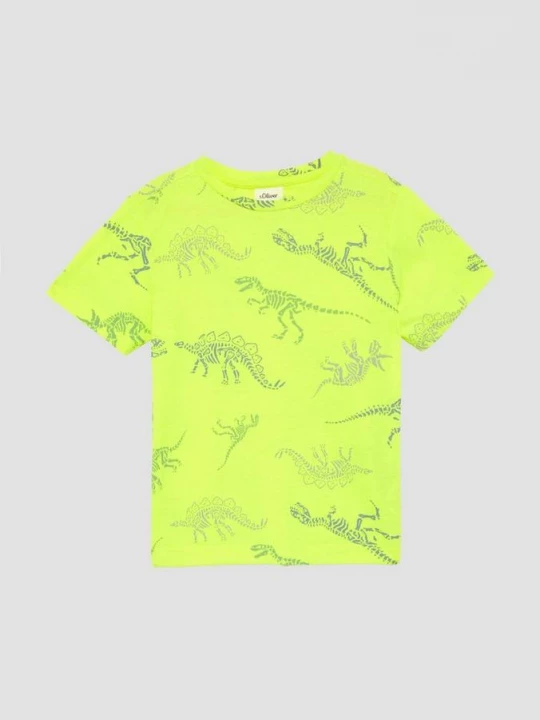 Foto van product Neon T-shirt met all-over print s.Oliver roze