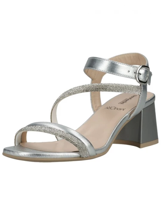 Foto van product Nero Giardini Sandalen met riem zilver / transparant