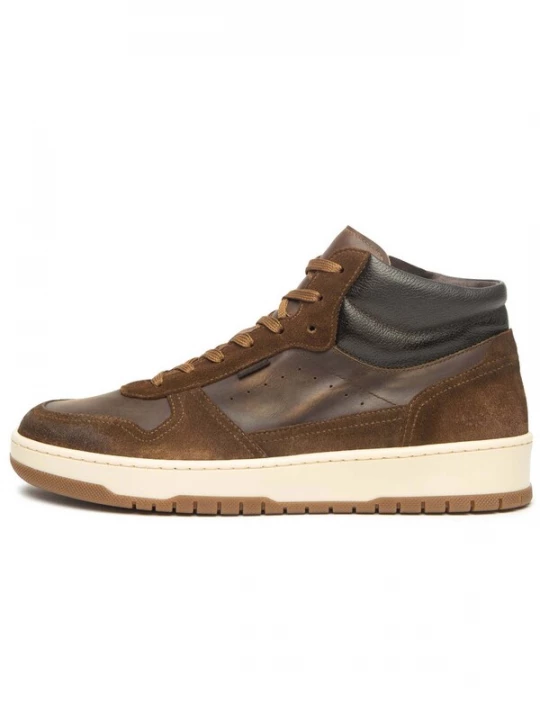 Foto van product Nero Giardini Sneakers hoog 'Velor Noxos Delave' bruin