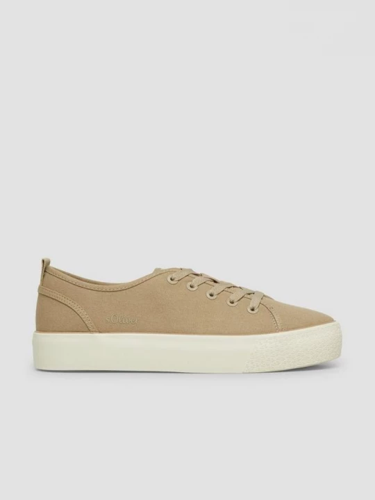 Foto van product Nette sneaker met plateauzool s.Oliver olijfgroen