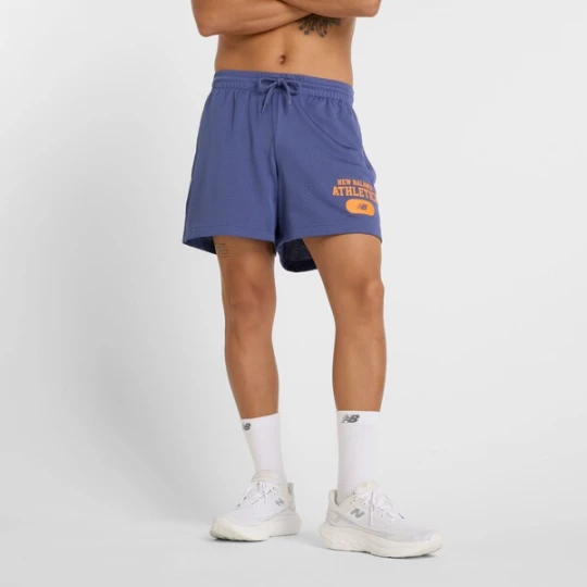 Foto van product new balance Broek 'Heritage' indigo / oranje