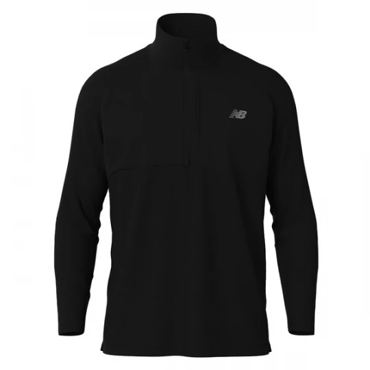 Foto van product new balance Functioneel shirt 'Athletics' zwart / zwart gemêleerd