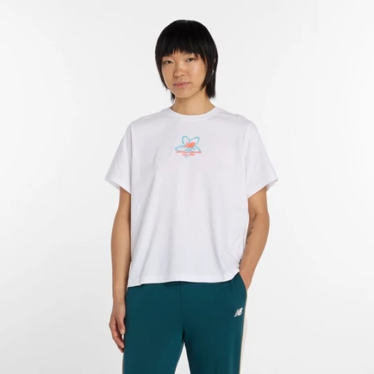 Foto van product new balance Functioneel shirt 'Boston City' azuur / aqua / wit