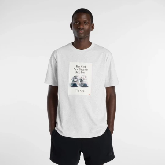 Foto van product new balance Shirt '574' blauw / lichtgrijs / zwart / wit