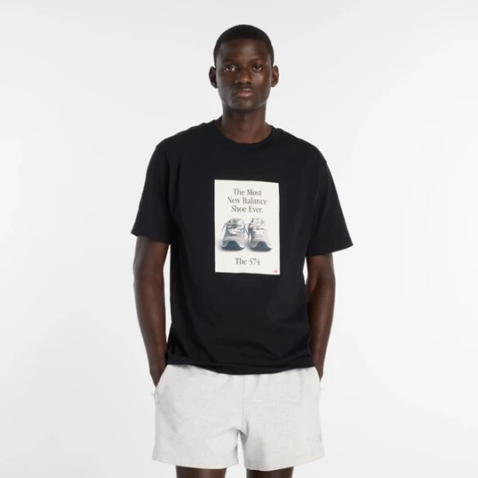 Foto van product new balance Shirt '574' blauw / zwart / wit