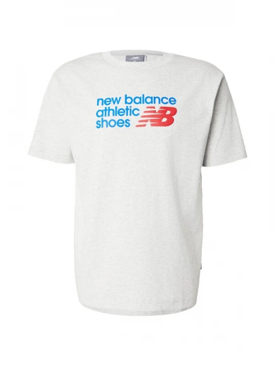 Foto van product new balance Shirt blauw / lichtgrijs / kersrood