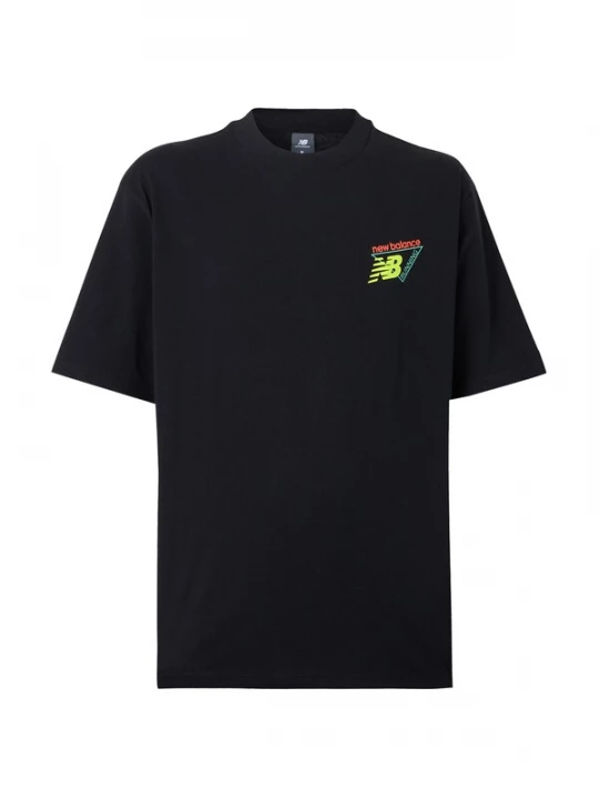 Foto van product new balance Shirt 'Classic' geel / lila / zwart / wit
