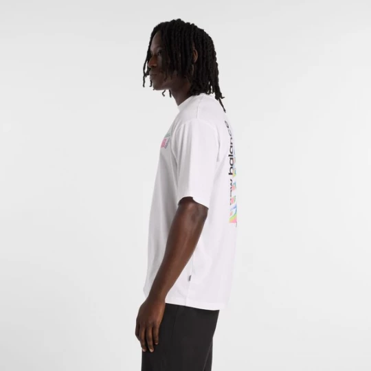 Foto van product new balance Shirt 'Classic' lichtblauw / geel / pink / wit