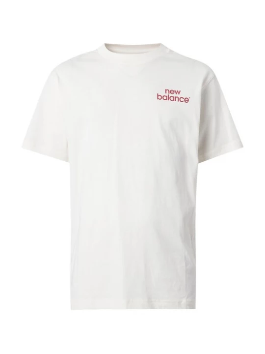 Foto van product new balance Shirt ecru / hemelsblauw / bloedrood