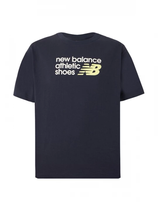 Foto van product new balance Shirt navy / geel / wit
