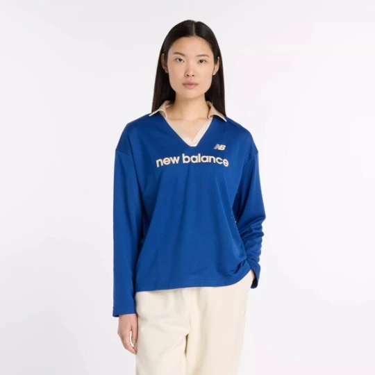 Foto van product new balance Shirt saffier / lichtgeel