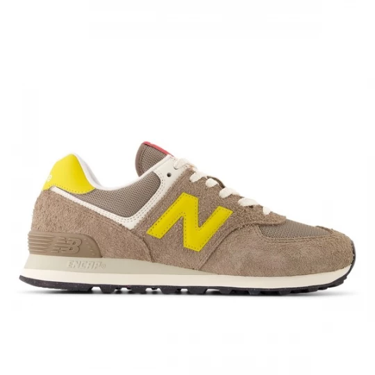 Foto van product new balance Sneakers laag '574' mokka / geel / wit