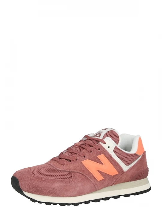 Foto van product new balance Sneakers laag '574' oranje / bourgogne