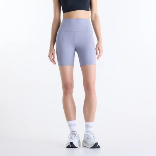 Foto van product new balance Sportbroek 'NB Harmony High Rise Short 6"' grijs / lichtgrijs