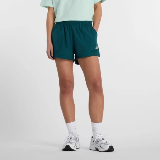 Foto van product new balance Sportbroek 'Trackside Woven Short' groen / pastelgroen