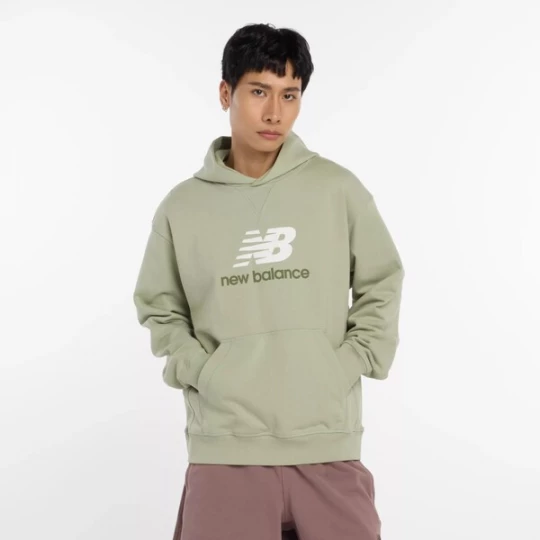 Foto van product new balance Sweatshirt 'Athletics' olijfgroen / pastelgroen / wit