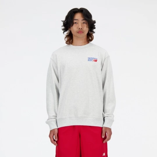 Foto van product new balance Sweatshirt 'Athletics Premium' blauw / lichtgrijs / rood